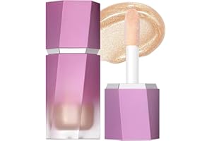 Vawolecy Surligneur liquide, Illuminateur Liquide Surligneur Visage Surligneur Naturel Shimmer Finition Illuminateur Liquide Visage Surligneur Stick Baguette Maquillage