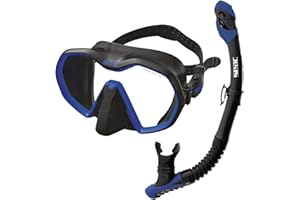 ‎SEAC SEAC Zestaw Bis Icona Dry, Zestaw Maska Bezramowa i Sucha Do Nurkowania Podwodnego