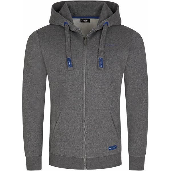 riverso RIVThilo Sweatjack voor heren, met capuchon, ritssluiting, regular fit, grijs, bruin, groen, rood, blauw, zwart, beige, maten S, M, L, XL, XXL, 3XL, 4XL, 5XL, 3XL