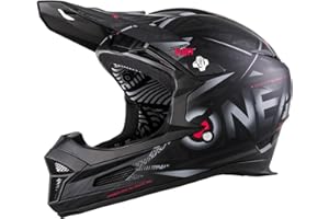 O'NEAL | Casco de bicicleta de montaña | MTB Downhill | Según norma de seguridad EN1078, aberturas de ventilación para flujo de aire y refrigeración, carcasa exterior de ABS | Casco Fury SYNTHY | Adulto | Negro