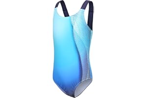 AISYEE Badeanzug Mädchen Kinder Einteiliger Bademode Mädchen Teenager Hawaii Elastische Breitenträgern Schwimmanzug 110-164/6-16 Jahre