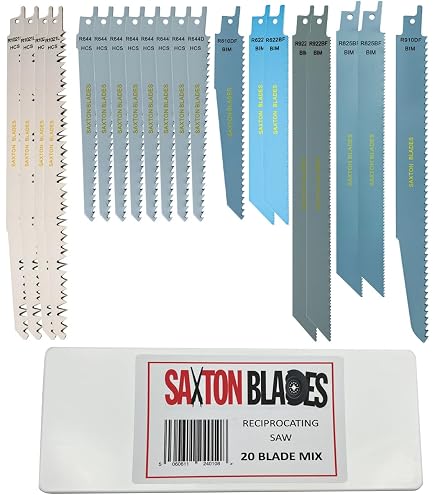 SabreCut 20-Piece Reciprocating Saw Blade Combo – Wood & Metal, Fits Bosch Makita (SCRSK20A) - View #2