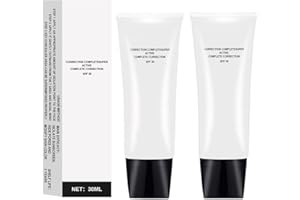 Dzhzuj Perbelle CC Cream, Skin Tone Adjusting CC Cream, Perbelle Cosmetics CC Cream SPF 43, Color Correcting Cream Self Adjusting for Mature Skin, Full-Coverage Foundation (ivory+naturay)