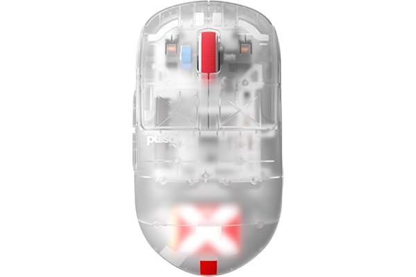 Pulsar Gaming Gears - Superclear Limited Edition: X2H Mini Mouse inalámbrico para Juegos, simétrico, Ultraligero de 52 g, PAW3395 26k dpi, Interruptor óptico (supertransparente)