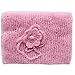 iEFiEL Newborn Baby Mohair Crochet Knit Wrap Blanket Photography Prop with Flower Headdress Headband (Pink with Headband)