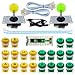 Produktbild SJ@JX 2 Player Arcade Game DIY Kit Highlight Arcade LED Button Arcade Joystick Controller Mechanical Keyboard Switch Zero Delay USB Encoder 2 Player PC Raspberry Pi 2/3