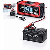 Akıllı Ak&uuml; Şarj Cihazı Bakım Onarım Ak&uuml; Şarj Makinesi 12V 15A &ndash; 24V 8A Otomatik Dijital Ekran