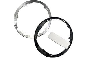 MCamooer für Fiat 500 Schalthebelmanschette Sicherungsring und Rahmenring Chrom-Silber 71775051 für Fiat 500 500C 2007–2023 Zubehör