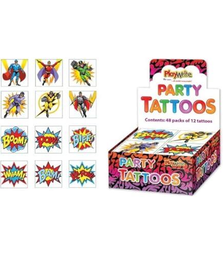 Braccialetti A Scatto Superhero Per Feste - 48 Adesivi E 18 Bracciali Per Compleanni E Regali - Foto 10