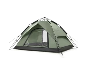 Naturehike Tenda Pop Up Tenda da Campeggio Automatica 3/4 Persone Tenda a Cupola a Due Piani Tenda Familiare Grande con Borsa per il Trasporto
