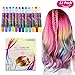 Price comparison product image Buluri 12 Colors Hair Chalk Set Non-Toxic Chalk Hair Dye Pens Temporary Hair Color for Age 4 5 6 Plus Girls Boys, Perfect Gifts for Carnival, Birthday, Festival (White Package)