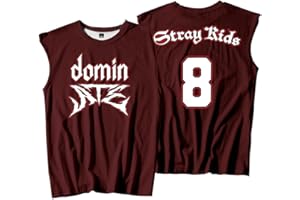 PHARCOYOU Stray Kids SKZ Dominate 8 Débardeur de sport sans manches avec logo pour femme et homme