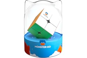 Monster Go 251 Cubo Mágico 2x2 Cubo de Velocidad,Speed Cube Giratorio Rápido y Suave,Mini Rompecabezas Adultos y Niños Principiantes(Premium Package)