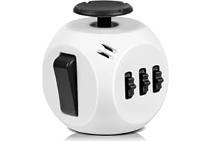 VCOSTORE 6 Sided Fidget Toy Cube - Fidget Cubes Fidget Fiddle Anxiety Toys for Adults,Grils,Kids,Children,Boys - ADHD,ADD,ASD - Office Classroom Travel