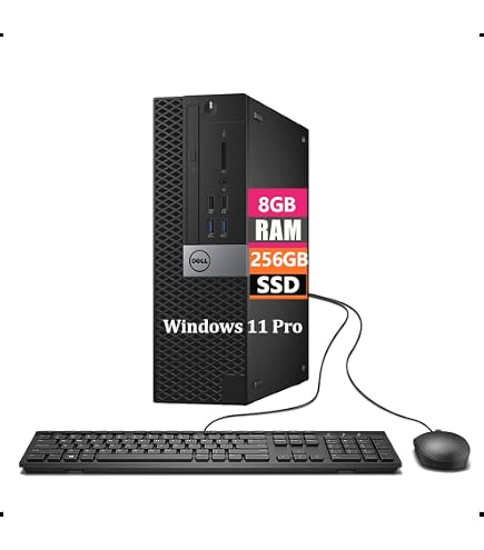 Dell Optiplex 3060 SFF Desktop Computer PC, Intel Core i5-8500, 8