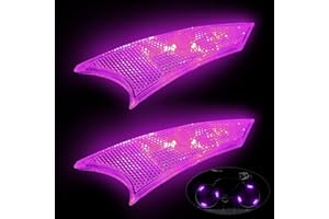 NIUAWASA Luz LED para radios de Bicicleta Impermeable Fácil de Instalar Luces de Rueda de Bicicleta 3 Modos Lámpara de Advertencia Segura para Niños y Adultos 2 Unidades