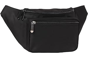 LEXICANMHS Sac Banane de Voyage antivol - Ceinture d'argent pour Homme et Femme - Sac Banane Plat pour téléphone Portable sous Les vêtements - Ceinture réglable (40-120 cm)