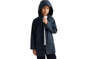 maoo garden Niñas Chaquetas de Lluvia Niños Impermeable Impermeable Ligero Forro Floral Primavera Cortavientos