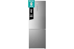 Hisense RB645N4BIE Frigorifero Combinato Total No Frost, Inox, Multi Air flow, Motore Inverter, 200x70,4 cm, Classe E, 495L