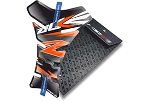 FOOQS Tankpad pour KTM Duke 125 250 690 790 1029 (Noir/Orange)