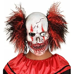 Widmann – Máscara para disfraz de adulto con diseño payaso sanguinario, talla única (1019)