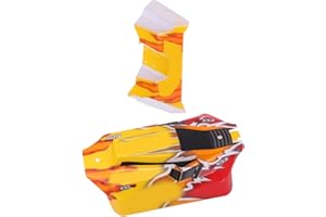 RiToEasysports RC Car Body Shell, RC Drift Body Heckflügel für 144001 144010 1/14 Ferngesteuertes Auto-Upgrade-Teil