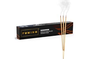 ‎FUMINO Fumino® Wermut Handgemachte Räucherstäbchen - 14 Stäbchen pro Box (15g) Masala Agarbatti Joss Duftstäbchen für Entspannung, Meditation, Linderung von Stress und Ängsten - Dekoration