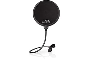 Auphonix Mikrofon Popschutz - 15cm Pop Filter als Windschutz, Spuckschutz für Blue Yeti Mikro u.a.