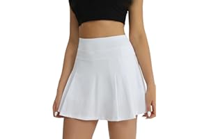 fuinloth Gonna Tennis Donna con Pantaloncini sotto Gonnellino Skort Sportive Pantaloncinocon con Tasche