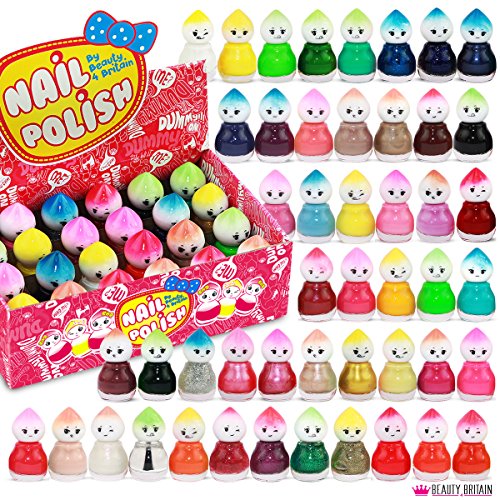 Set di 48 Smalti Per Unghie 48 Colori Diversi Forma di Bambola 5 ml