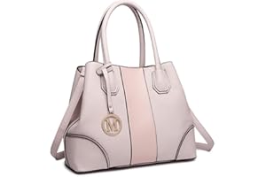 Miss Lulu Fashion Handbags for Women Shoulder Bag Elegant Top Handle PU Leather Bag with Button and Zipper