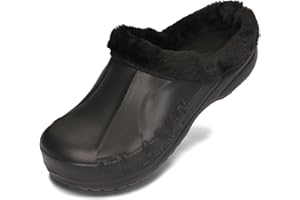 PLAME Męskie chodaki Eva z podszewką, ciepłe kapcie ogrodowe, rozmiar 41-46 EU