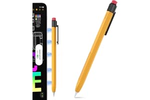 TRONWIN iPencil Case for Apple Pencil 2nd Generation Sleeve Silicone Protective Cover Perfect Grip Skin Classic Design with Sturdy Clip Compatible with Apple Pencil 2nd Generation