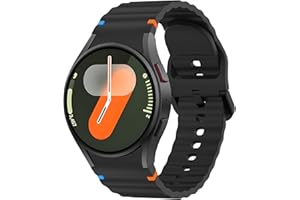 Meliya Correa para Samsung Galaxy Watch 7 40mm 44mm,20mm Silicona Pulseras Reloj de Repuesto para Samsung Galaxy Watch 4/5/6 40mm 44mm/FE/6 Classic 47mm 43mm/5 Pro 45mm(Negro)