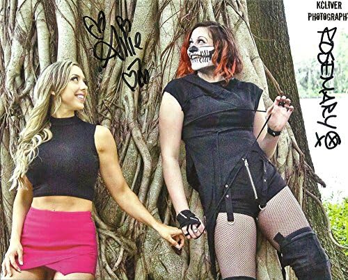 TNA Impact Wrestling Official Rosemary & Allie - Demon Bunny Tree Hand Signed 8x10