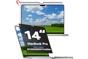 ‎PHIMOOS Phimoos Magnetischer Blickschutzfolie für MacBook Pro 14 Zoll (2021-2024, M1, M2, M3, M4), Anti Glare,Anti Blaulicht, Abnehmbar Blickschutzfilter für Mac Pro 14,2-Zoll-Laptop-Computer