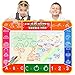 Produktbild Color You Wasser Doodle Matte, Wasser Zeichnen Malmatte 100 x 70cm mit 3 Magic Stifte ,Wiederverwendbare Aqua Zeichnung Drawing Painting Matte für Kinder Baby Toddler