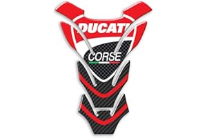 DEGONA Tank Pad Self-Adhesive Resin 3D Tank Protector Compatible with Motorcycle Ducati PD007