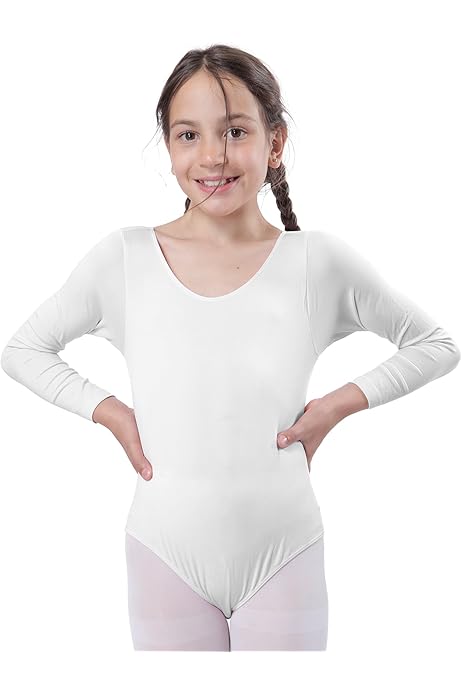 Abito Danza Bambini Body Da Danza Per Bambina - Per Ginnastica E Balletto | Senza Maniche, In Poliestere Elastico Tute Da Ginnastica Bambini E Ragazzi