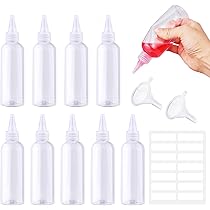 Set van 3 saus flessen, knijpflessen, 500 ml, transparante knijpfles, 16 oz doseerfles met dop, knijpbare sausfles voor ketchup, mosterd, mayonaise, olijfolie, saladedressings