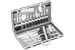 Pradel Excellence 31123 Valigia da cuoco 22 pezzi 15 utensili + 7 coltelli da cucina