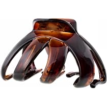Righe E Pois Französische Haarklammer 6 Cm Schildkröte - Acetat, Made In France