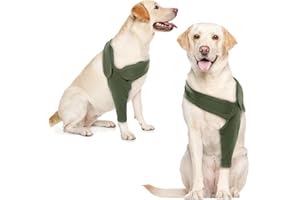 Recovery Sleeve Hund, Ellbogenschoner für Hunde, Ellenbogenbandage Protector, Hund Chirurgie Erholung Ärmel vorne rechts Links Bein für Hot Spots, Wunden, Bandagen, Anti Lecken für Hunde, Grün L