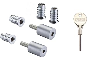 Fulton & Bray FB319 Quality Roller Sash Window Stop Restrictor for Child Safety and Security - Comes With Key Included (Satin Chrome)