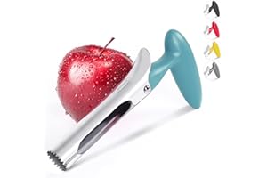 NEWNESS FOCUS ON STAINLESS STEEL Newness Levatorsolo per Mele in Acciaio Inox, Mela o Pera Core Remover Strumento per la Casa e la Cucina con Lama SeGhettata Affilata, Verde