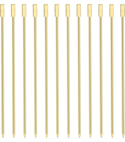 12 Stück Cocktailspieße Edelstahl - Martini Picks 10,7cm Für Oliven & Garnituren