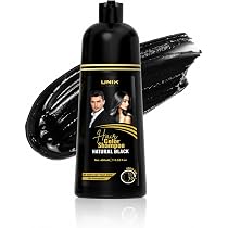 UNIK Care Hair Dye Shampoo Black 400ml – 3-in-1 Hair Color