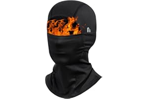 AMFUN Zimowa kominiarka, kominiarka Balaclava, okap na twarz, motocykl, jazda na rowerze, narty, wiatroszczelna, wodoszczelna osłona głowy do uprawiania sportów zimowych i outdoorowych, szal chroniący
