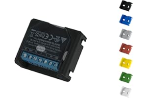 SHELLY HUTSCHIENENHALTER PW3D Adaptador de pared para Shelly 2.5 / EM, color negro