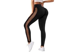 Zilams Mallas Deporte Mujer Cintura Alta Leggings Mujer Push Up Fitness Pantalones de Yoga Deportivos Leggins Elástico Opaco para Running Fitness Yoga Pilates Training